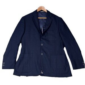 Men's Johnston & Murphy Multicolored Wool/Silk Blazer Windowpane Jacket Medium